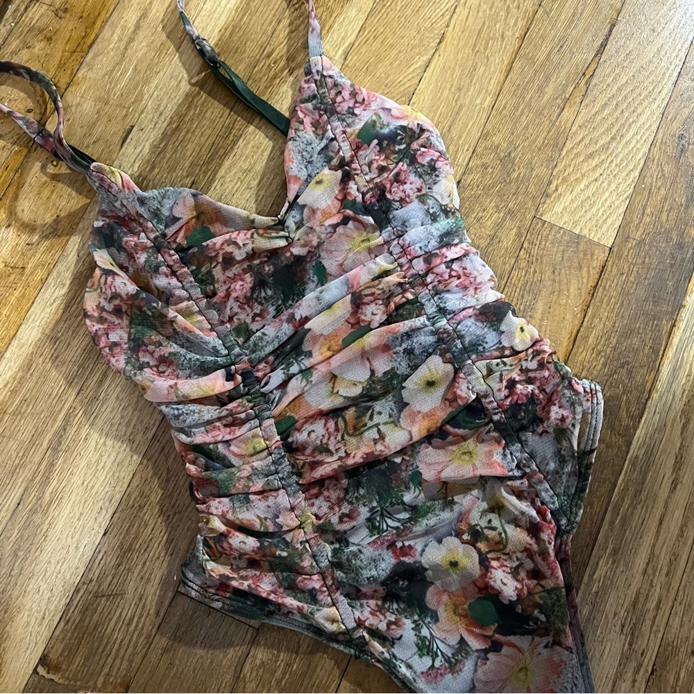 floral urban outfitters bodysuit